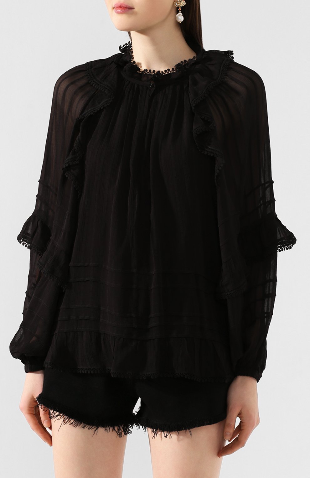 Блузка из вискозы ISABEL MARANT ETOILE, арт. HT1598-20P031E/JAYDEN, фото 3
