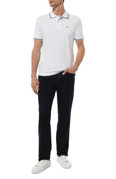 Хлопковое поло EMPORIO ARMANI, арт. 8N1FB3/1JPTZ, фото 2