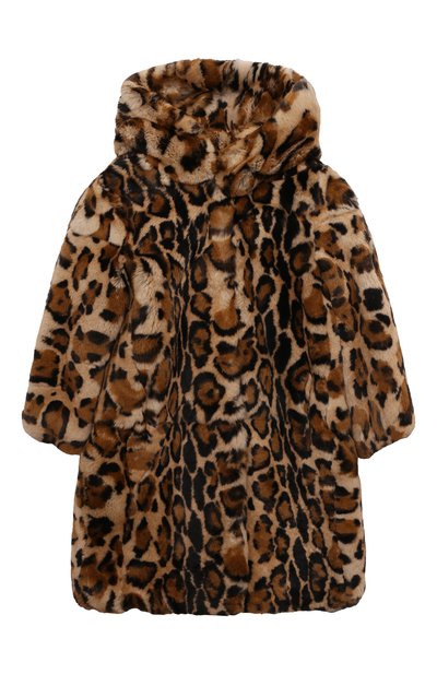 Шуба из кролика YVES SALOMON ENFANT, арт. 22WEM90168REXX