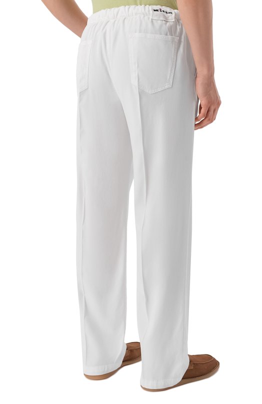 Брюки из лиоцелла Kiton UPR003LK0606H Белый  UPR003LK0606H Фото 4