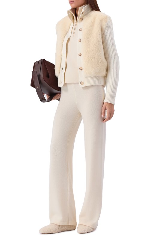 Комбинированный кардиган Gran Sasso 13225/12885 Кремовый  13225/12885 Фото 2