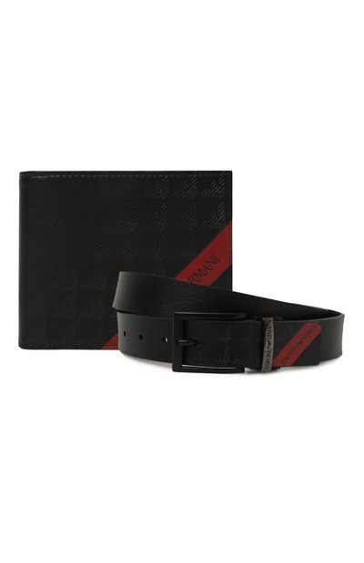 Мужской комплект из портмоне и двустороннего ремня EMPORIO ARMANI, арт. Y4R538/YQ12V