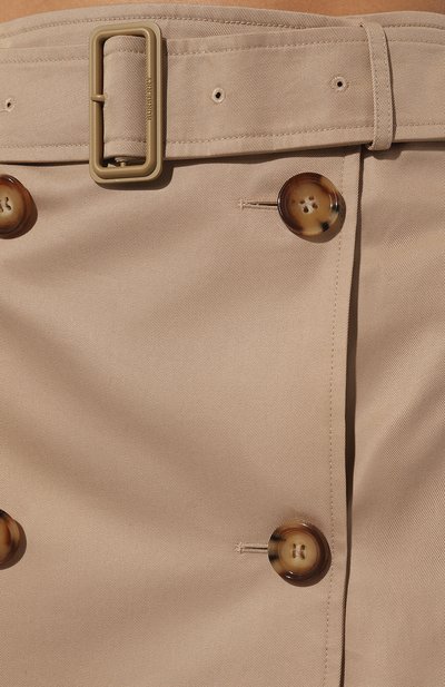 Хлопковая юбка BURBERRY, арт. 8071196 A7405, фото 5