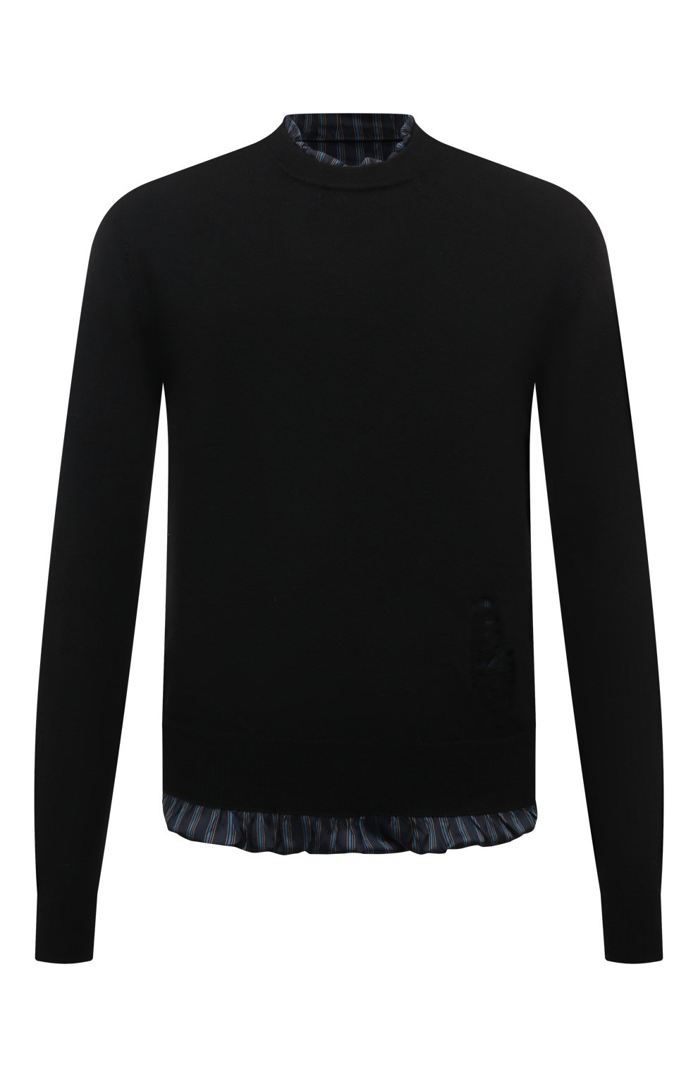 Шерстяной свитер MAISON MARGIELA черного цвета по цене 84700 руб., арт. SI1HA0005/S17797, фото 1 Шерстяной свитер MAISON MARGIELA, арт. SI1HA0005/S17797, фото 1