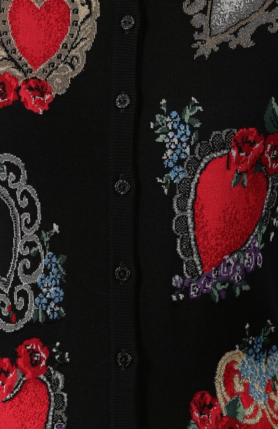 Кардиган из смеси шерсти и шелка с вискозой DOLCE & GABBANA, арт. FX359T/JAMUP, фото 5