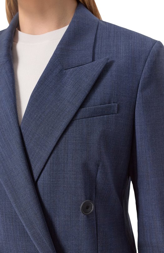 Шерстяной жакет BOSS 50543302 Синий  50543302 Фото 5