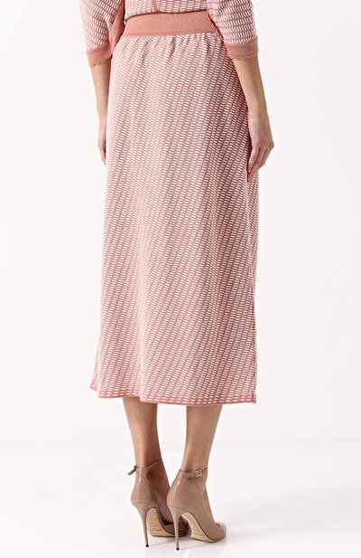 Юбка-миди из смеси хлопка и шерсти с широким поясом MOLLI, арт. M1W172003, фото 4