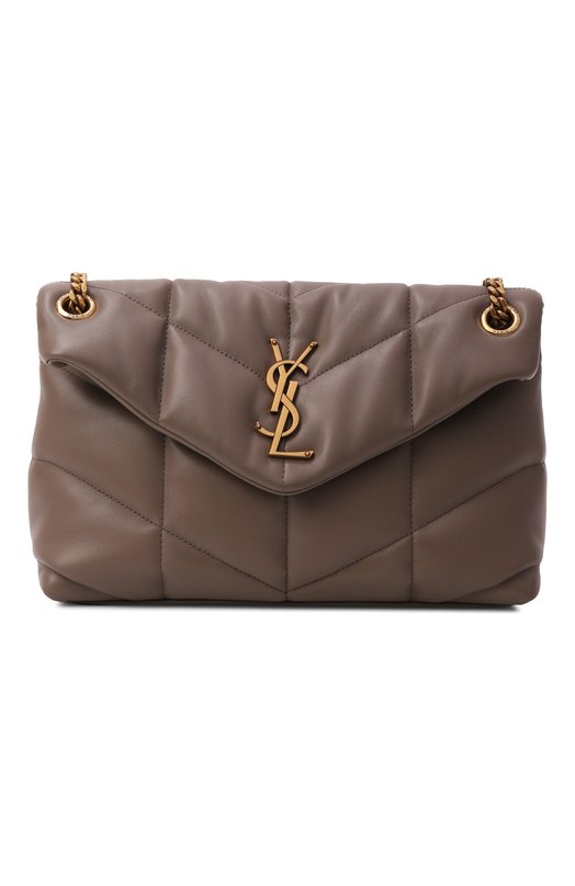 Сумка Puffer small Saint Laurent 577476/1EL07 Коричневый 577476/1EL07