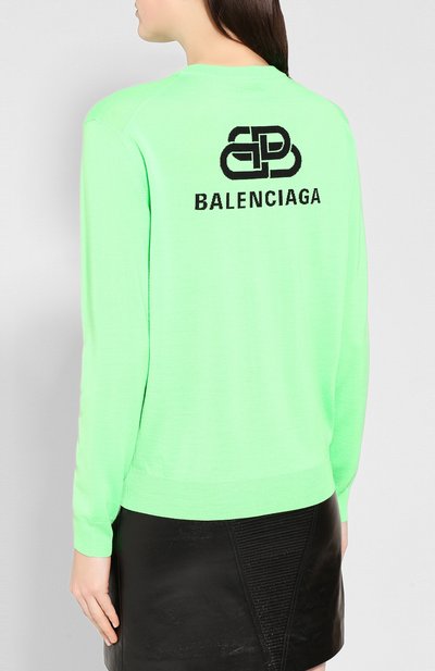 Шерстяной пуловер BALENCIAGA, арт. 583093/T1439, фото 4