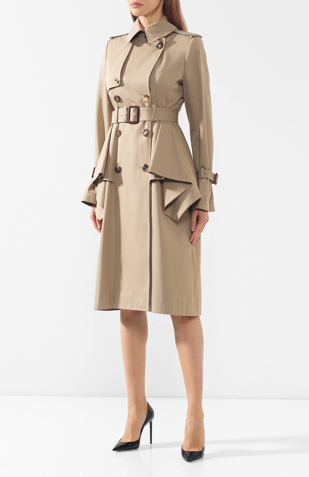 Хлопковый тренч ALEXANDER MCQUEEN, арт. 583088/QFAAA, фото 3