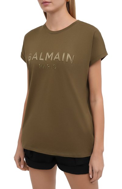Хлопковая футболка BALMAIN, арт. UF01351/I590, фото 3