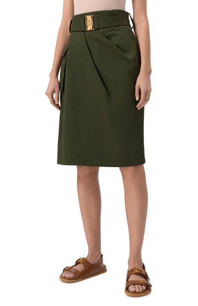 Хлопковая юбка ELIE SAAB, арт. SK130NS25/GA002, фото 3