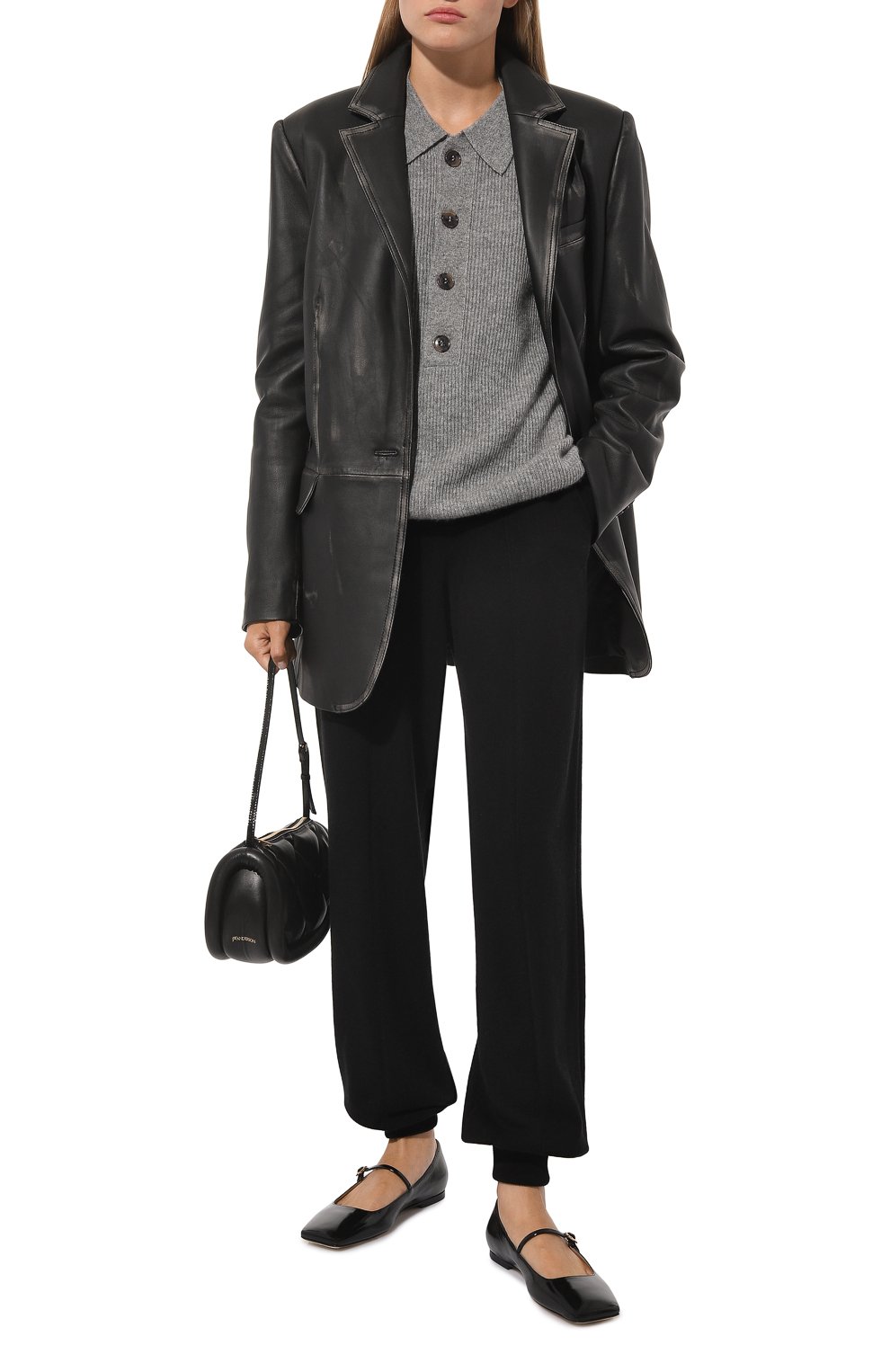 Джоггеры из шерсти и кашемира FREEAGE черного цвета по цене 38000 руб., арт. FWW20060629BK, фото 2 Джоггеры из шерсти и кашемира FREEAGE, арт. FWW20060629BK, фото 2