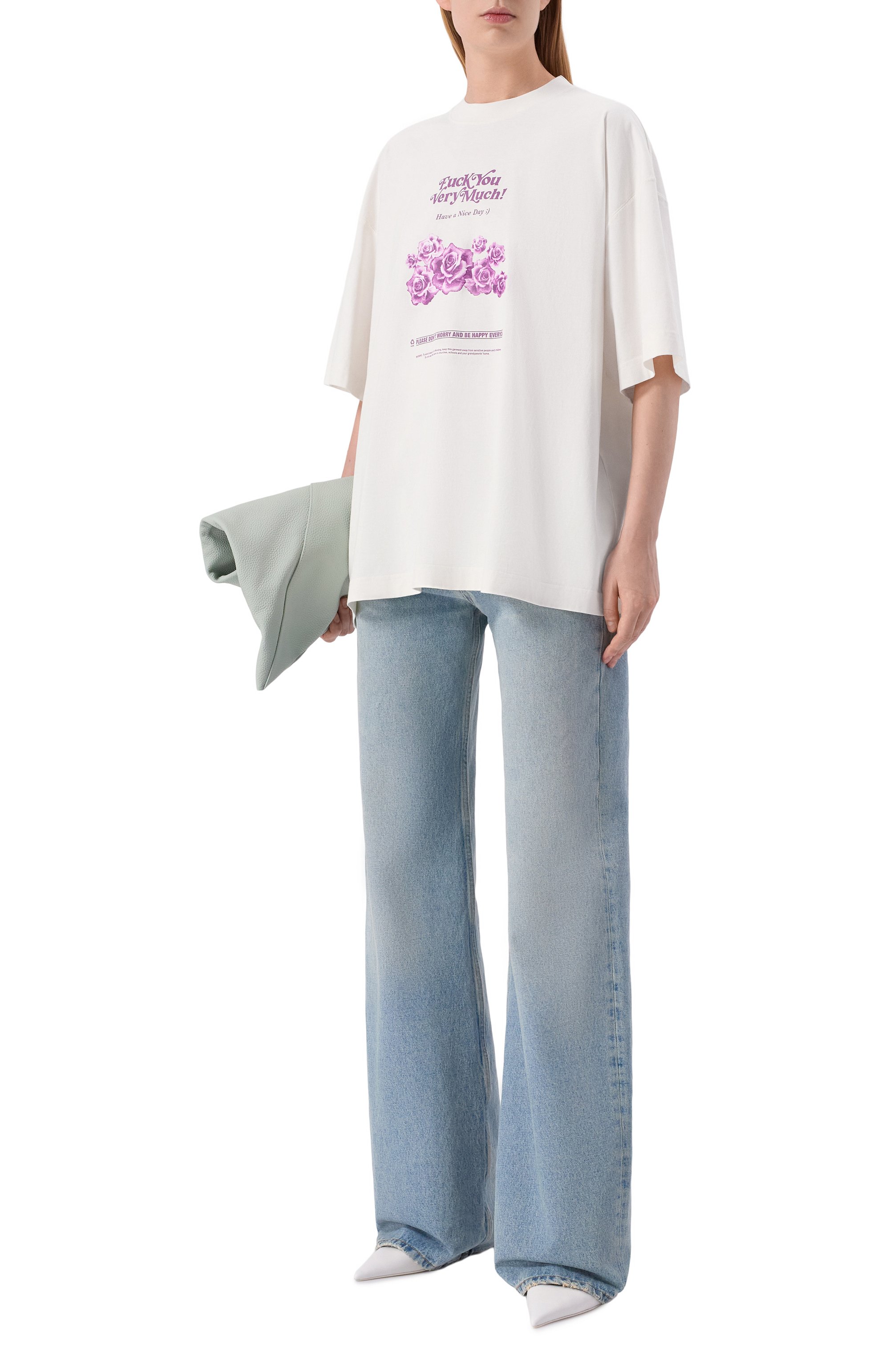 Хлопковая футболка VETEMENTS, арт. ME76TR263V/1200 LIGHT JERSEY, фото 5