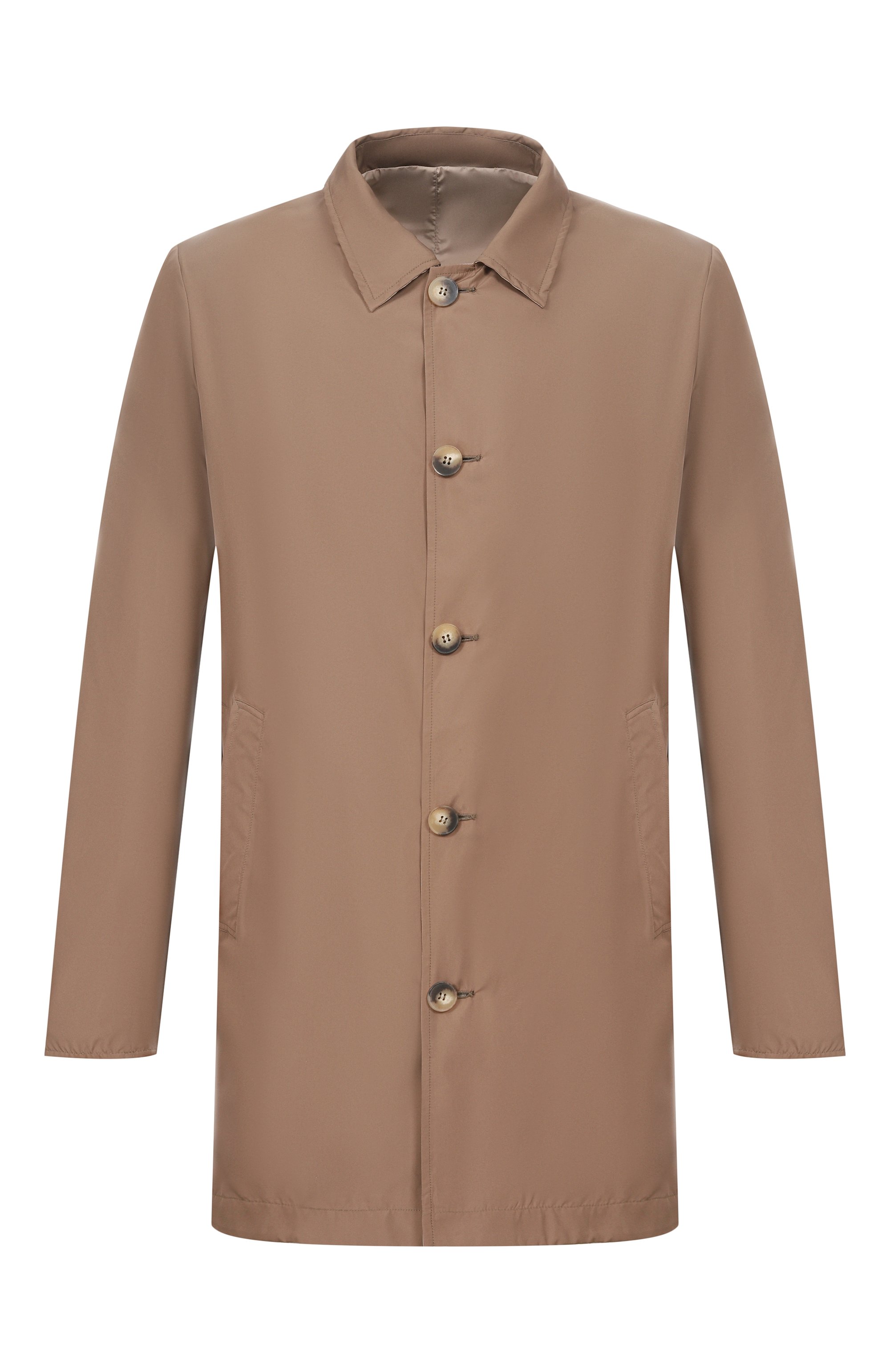 Двусторонний плащ ANDREA CAMPAGNA коричневого цвета по цене 131000 руб., арт. 841829/T0T1624, фото 1 Двусторонний плащ ANDREA CAMPAGNA, арт. 841829/T0T1624, фото 1