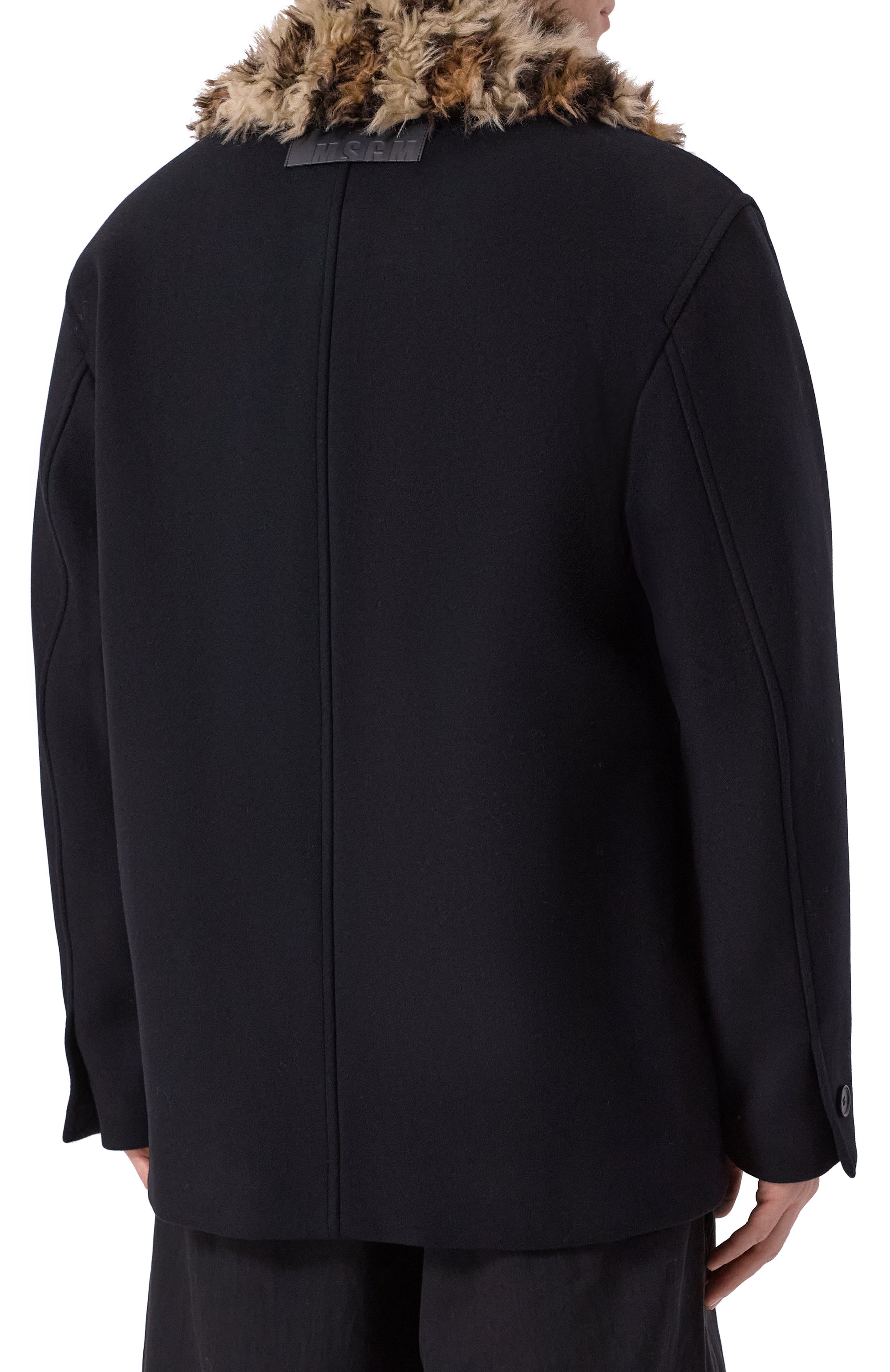 Шерстяное пальто MSGM, арт. 3940MH25/257603, фото 4