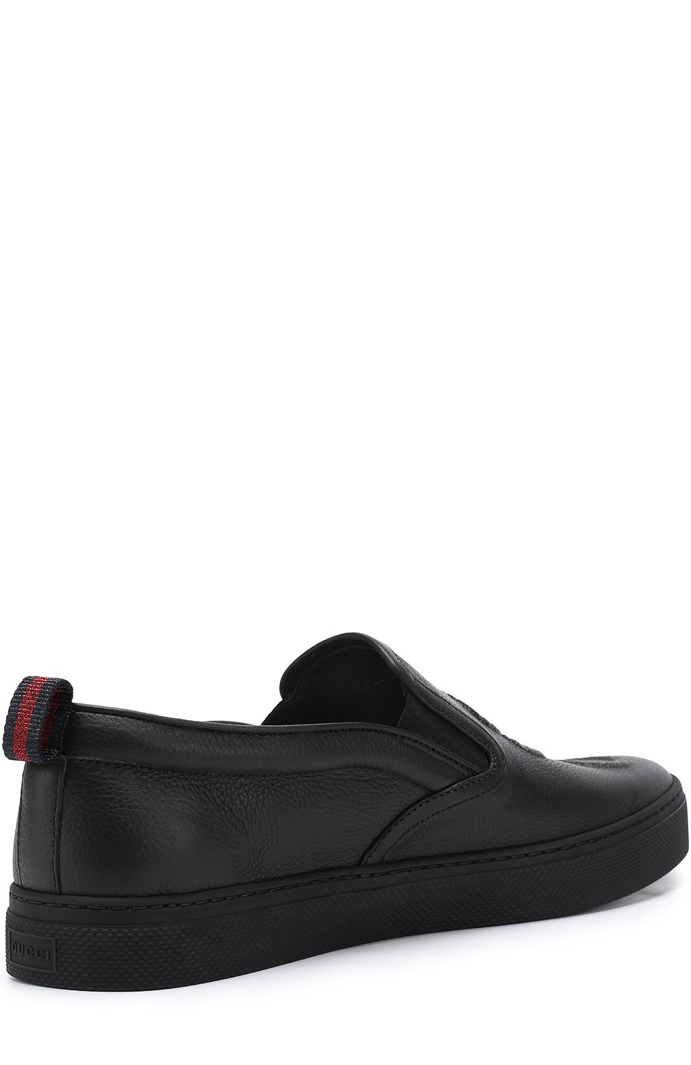 Ко жаные слипоны с фактурной отделкой GUCCI, арт. 456201/BX050, фото 3