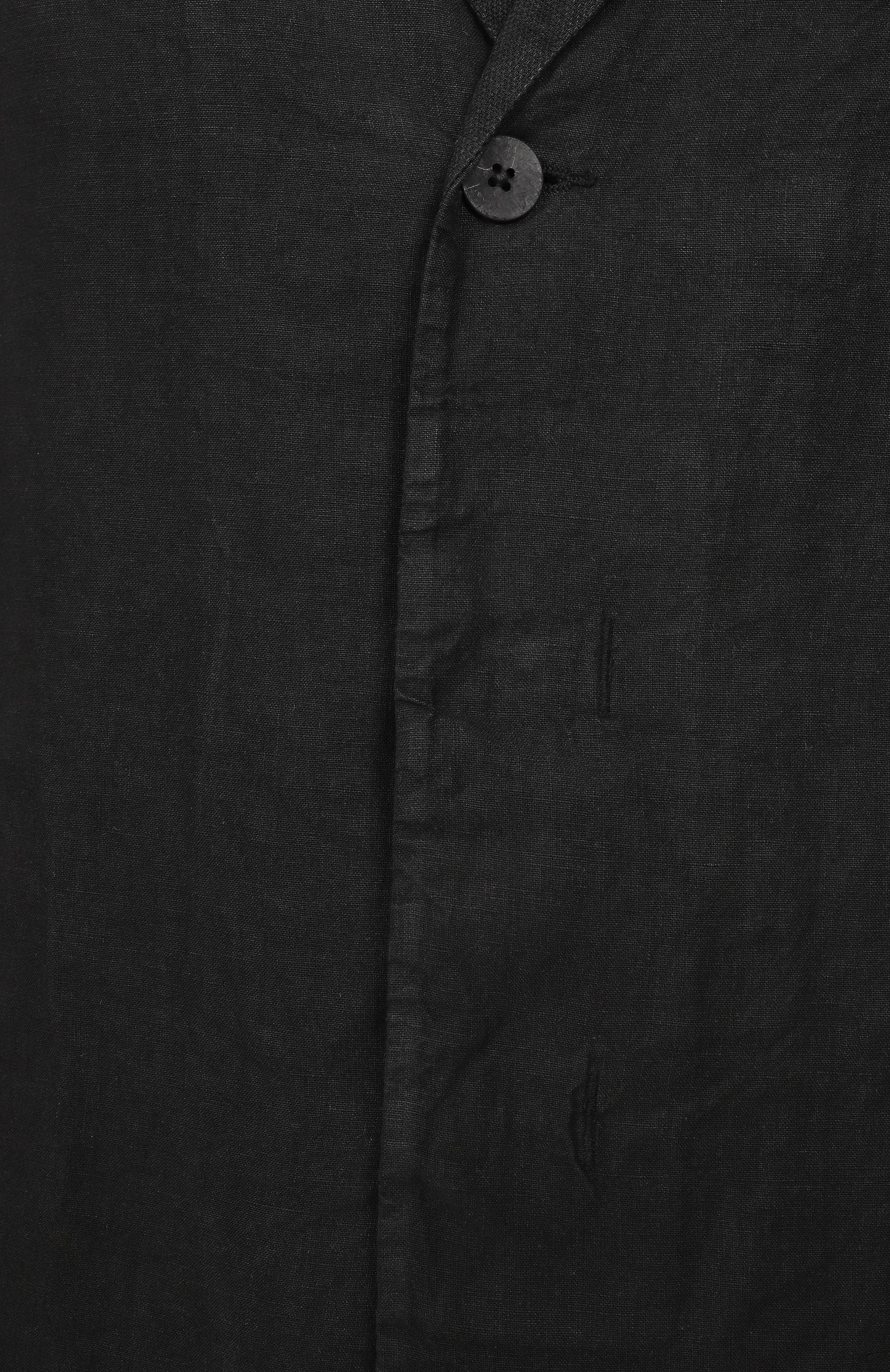 Льняной пиджак TRANSIT черного цвета по цене 69950 руб., арт. CFUTRZD134, фото 8 Льняной пиджак TRANSIT, арт. CFUTRZD134, фото 8