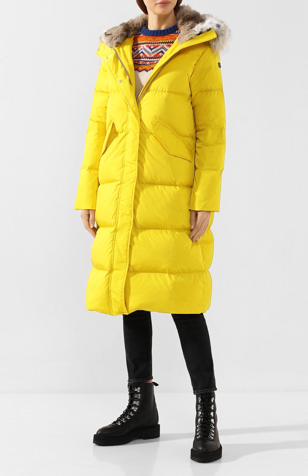 Пуховик с меховой отделкой капюшона LEMPELIUS, арт. 3000/242RC, фото 2