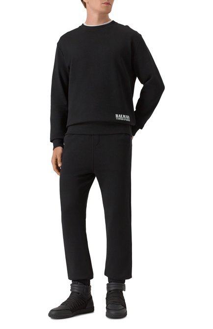 Мужские кожаные кеды swan BALMAIN, арт. EM0VH388/LTSU