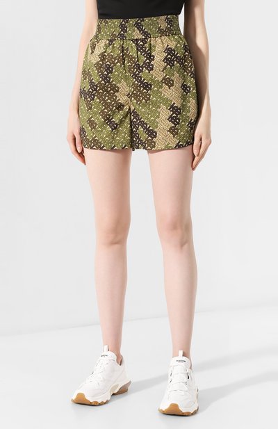 Хлопковые шорты BURBERRY хаки цвета по цене 52100 руб., арт. 8014288, фото 3 Хлопковые шорты BURBERRY, арт. 8014288, фото 3
