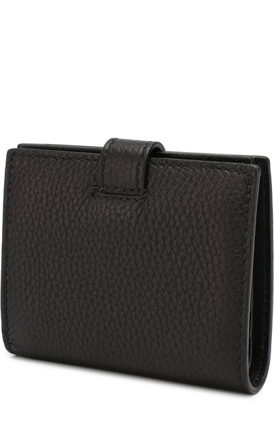 Кожаный кошелек на кнопке BURBERRY черного цвета по цене 51950 руб., арт. 4071107, фото 2 Кожаный кошелек на кнопке BURBERRY, арт. 4071107, фото 2