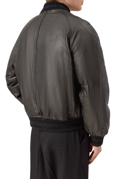 Кожаный бомбер BURBERRY, арт. 8110040, фото 4