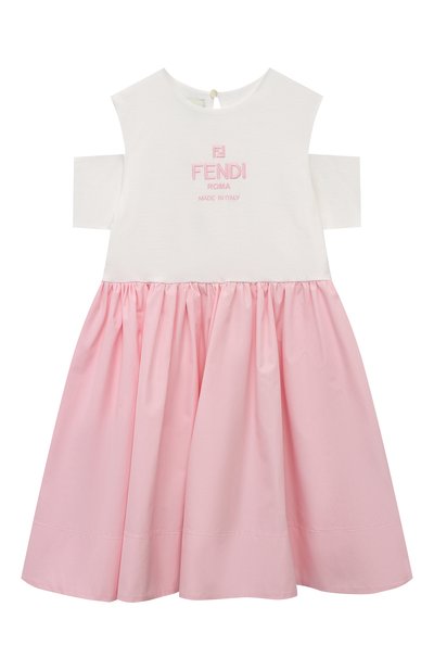Хлопковое платье FENDI, арт. JFB651/AEXZ/8-12+