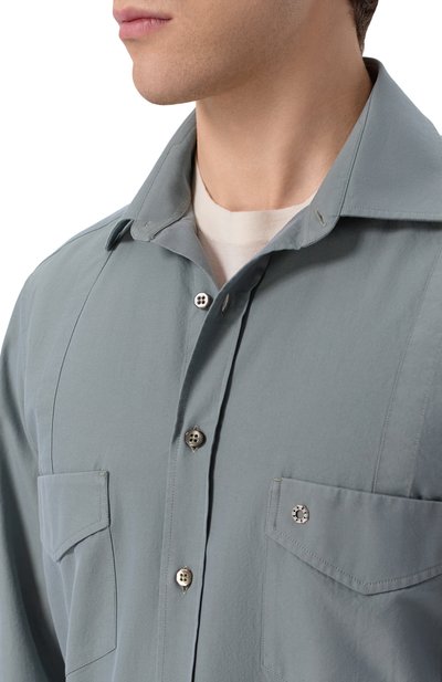 Хлопковая рубашка STEFANO RICCI, арт. MC008149/BX3128, фото 5