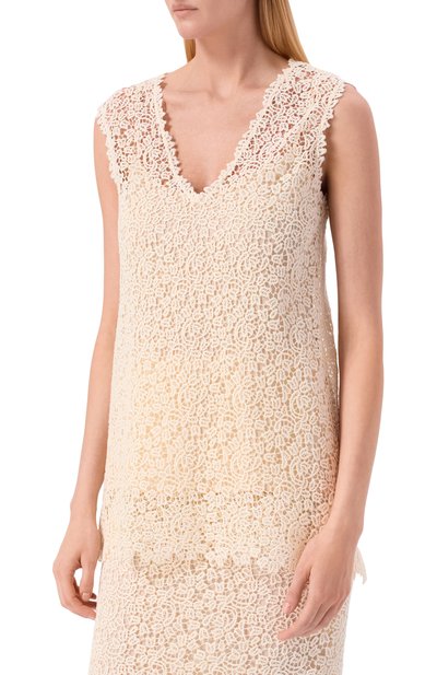 Хлопковый топ KITON, арт. D61429K0883G, фото 3