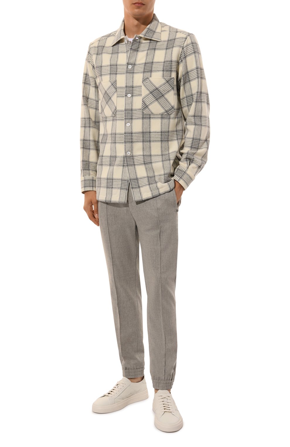 Шерстяная куртка-рубашка STEFANO RICCI кремового цвета по цене 112000 руб., арт. SP007097/WC006R, фото 2 Шерстяная куртка-рубашка STEFANO RICCI, арт. SP007097/WC006R, фото 2