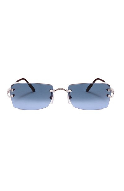 Солнцезащитные очки CARTIER синего цвета по цене 188000 руб., арт. CT0550S 007, фото 4 Солнцезащитные очки CARTIER, арт. CT0550S 007, фото 4