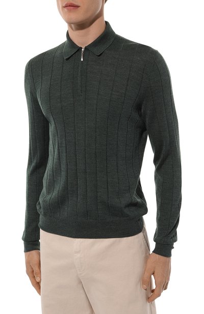 Поло из шерсти и шелка GRAN SASSO, арт. 57137/13118, фото 3