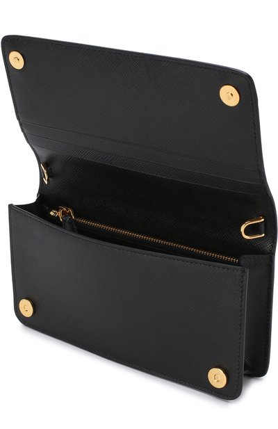 Кожаный кошелек на цепочке с логотипом бренда PRADA, арт. 1ZH029-QWA-F0002, фото 4