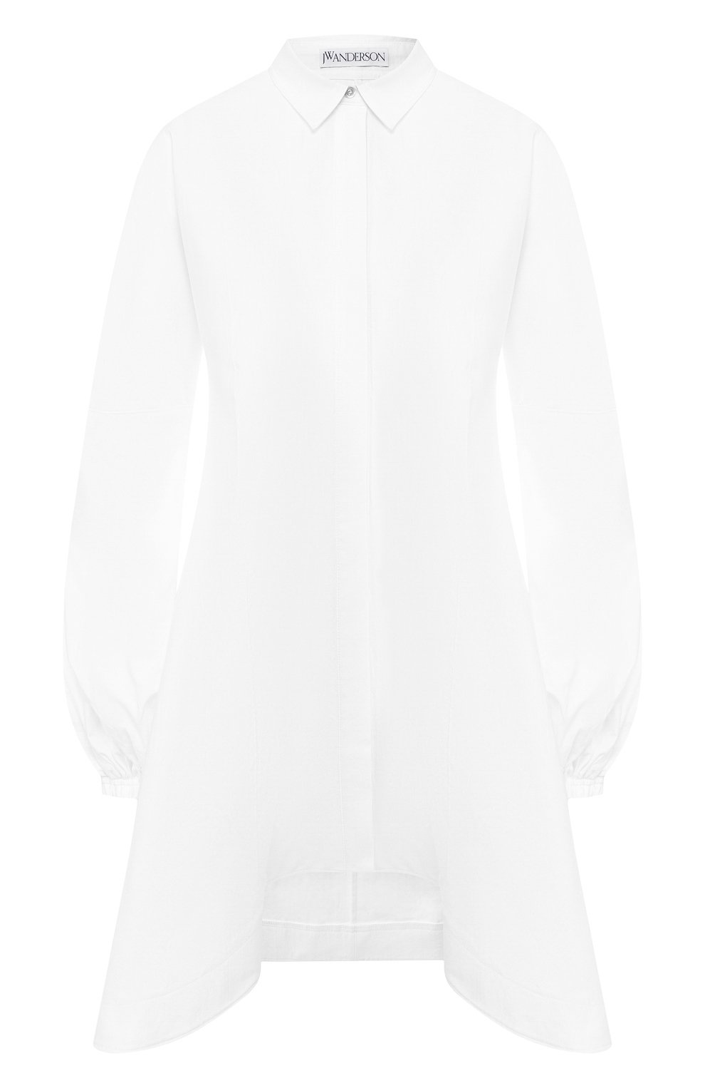 Хлопковое платье JW ANDERSON белого цвета по цене 47150 руб., арт. DR08719A 182/001, фото 1 Хлопковое платье JW ANDERSON, арт. DR08719A 182/001, фото 1