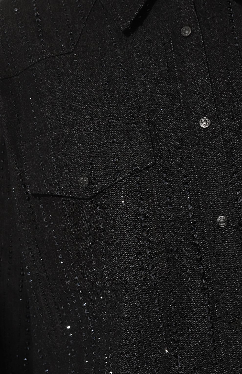 Джинсовая рубашка DONDUP черного цвета по цене 129500 руб., арт. DC233/DS0258D GT1W, фото 5 Джинсовая рубашка DONDUP, арт. DC233/DS0258D GT1W, фото 5