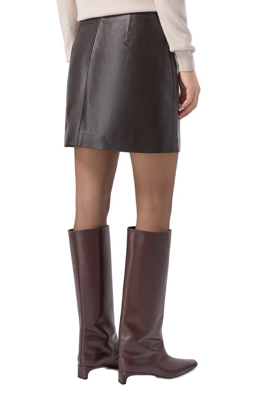 Кожаная юбка Noble&Brulee NB79/061125/02 Коричневый  NB79/061125/02 Фото 4