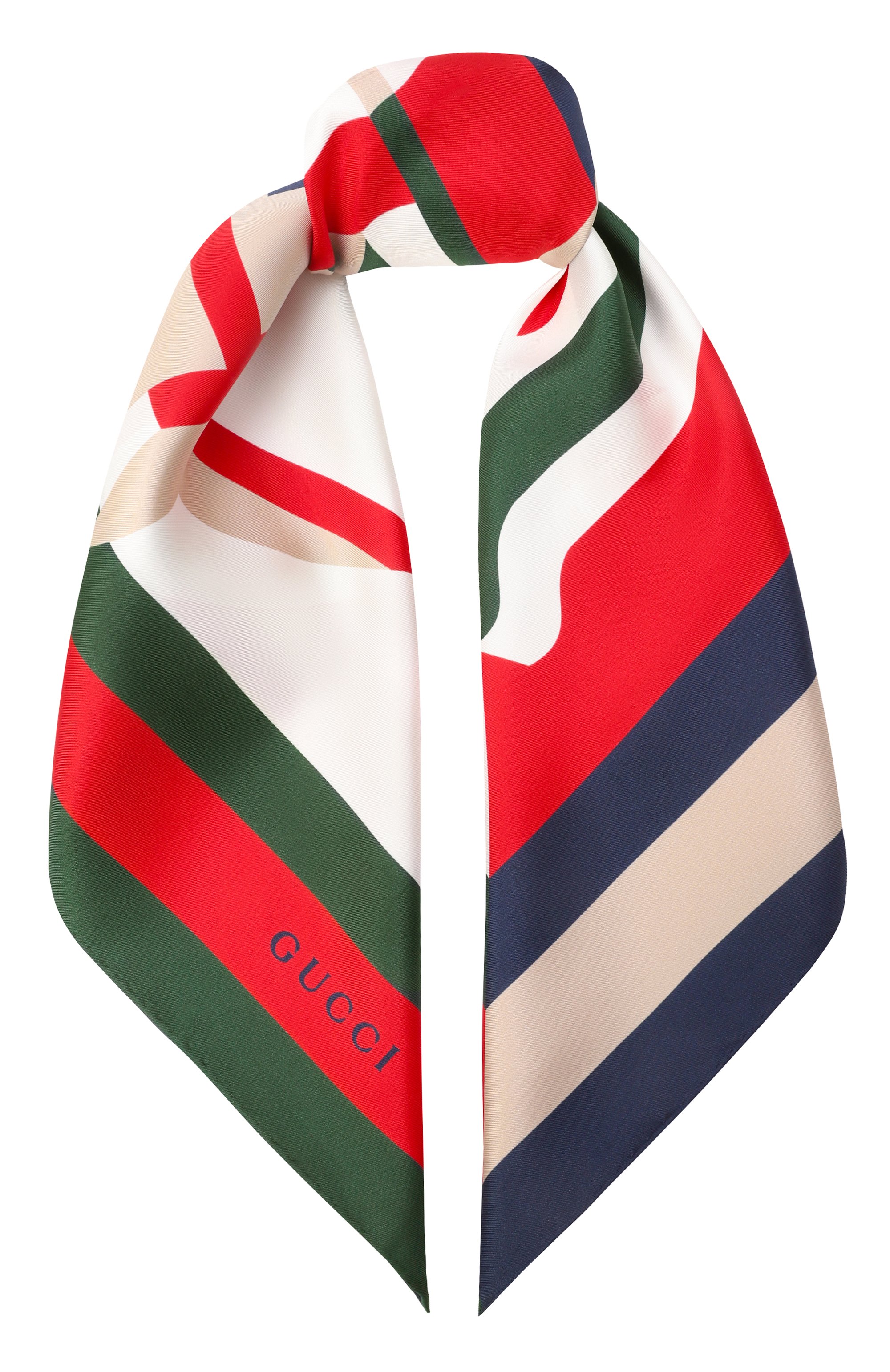 Шелковый платок GUCCI разноцветного цвета по цене 79550 руб., арт. 811167/3G001, фото 1 Шелковый платок GUCCI, арт. 811167/3G001, фото 1