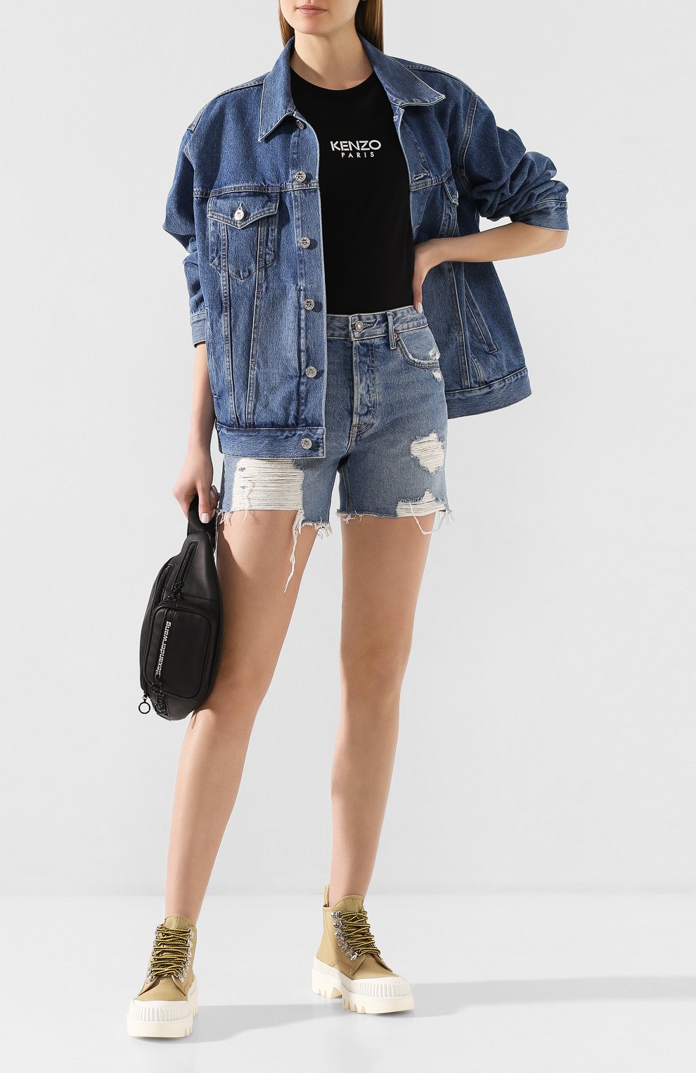 Хлопковая футболка KENZO, арт. FA52TS955937, фото 2