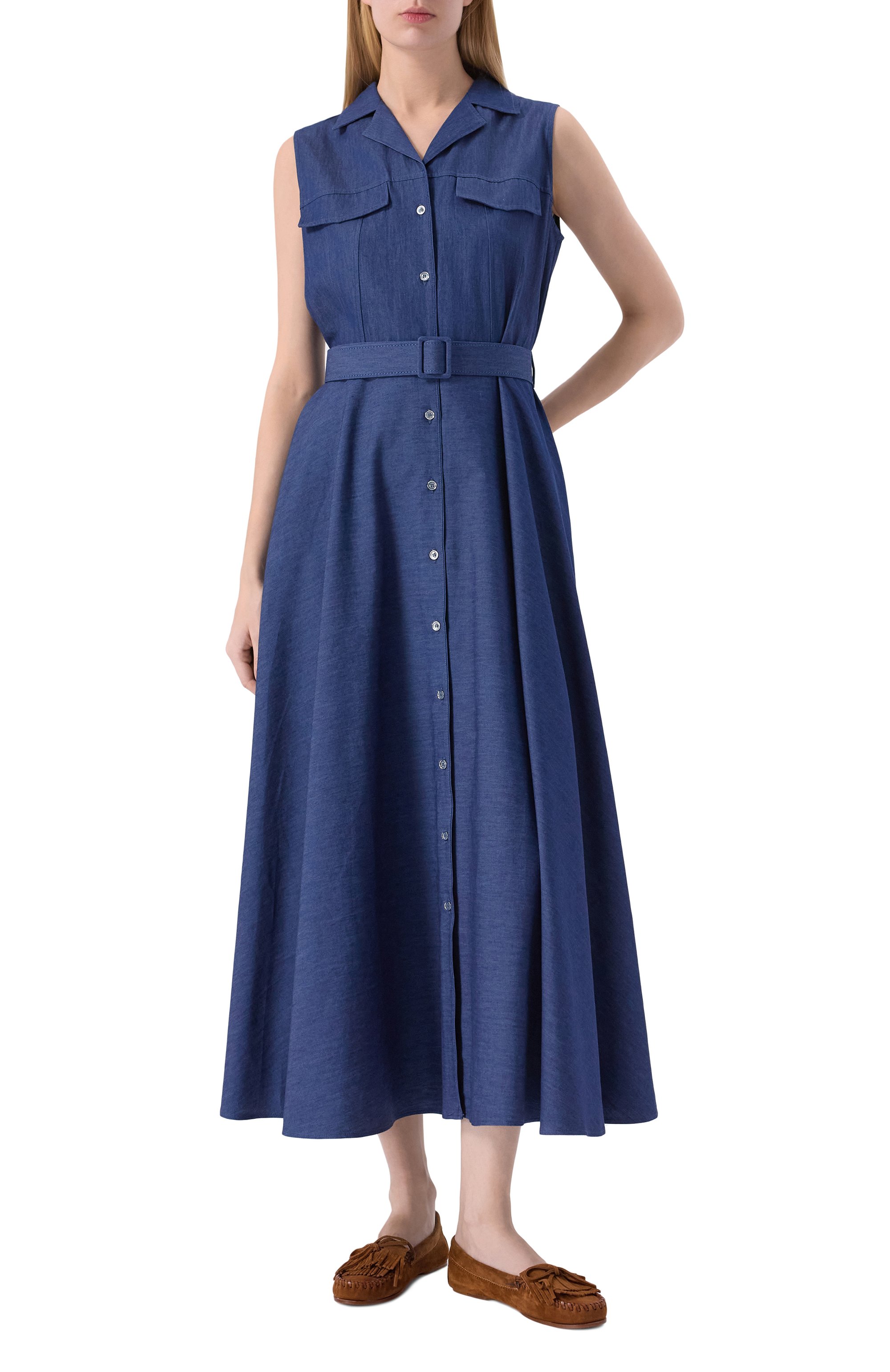 Хлопковое платье PIETRO BRUNELLI, арт. AG2501/C0TRIP, фото 3