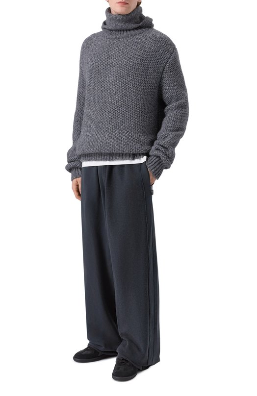 Свитер из хлопка и шерсти Never Enough MKN054 Серый  MKN054 Фото 2