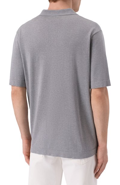 Поло из шелка и хлопка BALMAIN, арт. GH1GB044/KJ53, фото 4