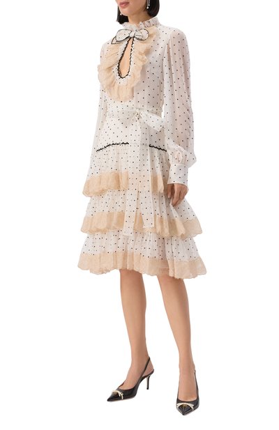 Шелковое платье VALENTINO, арт. 6B0VAD40/93M, фото 3