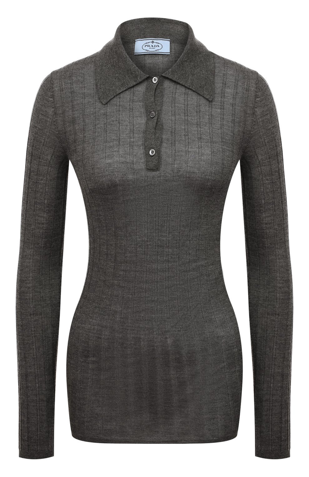 Поло из кашемира и шелка PRADA, арт. P24A1O-5U4-F0480-201, фото 1