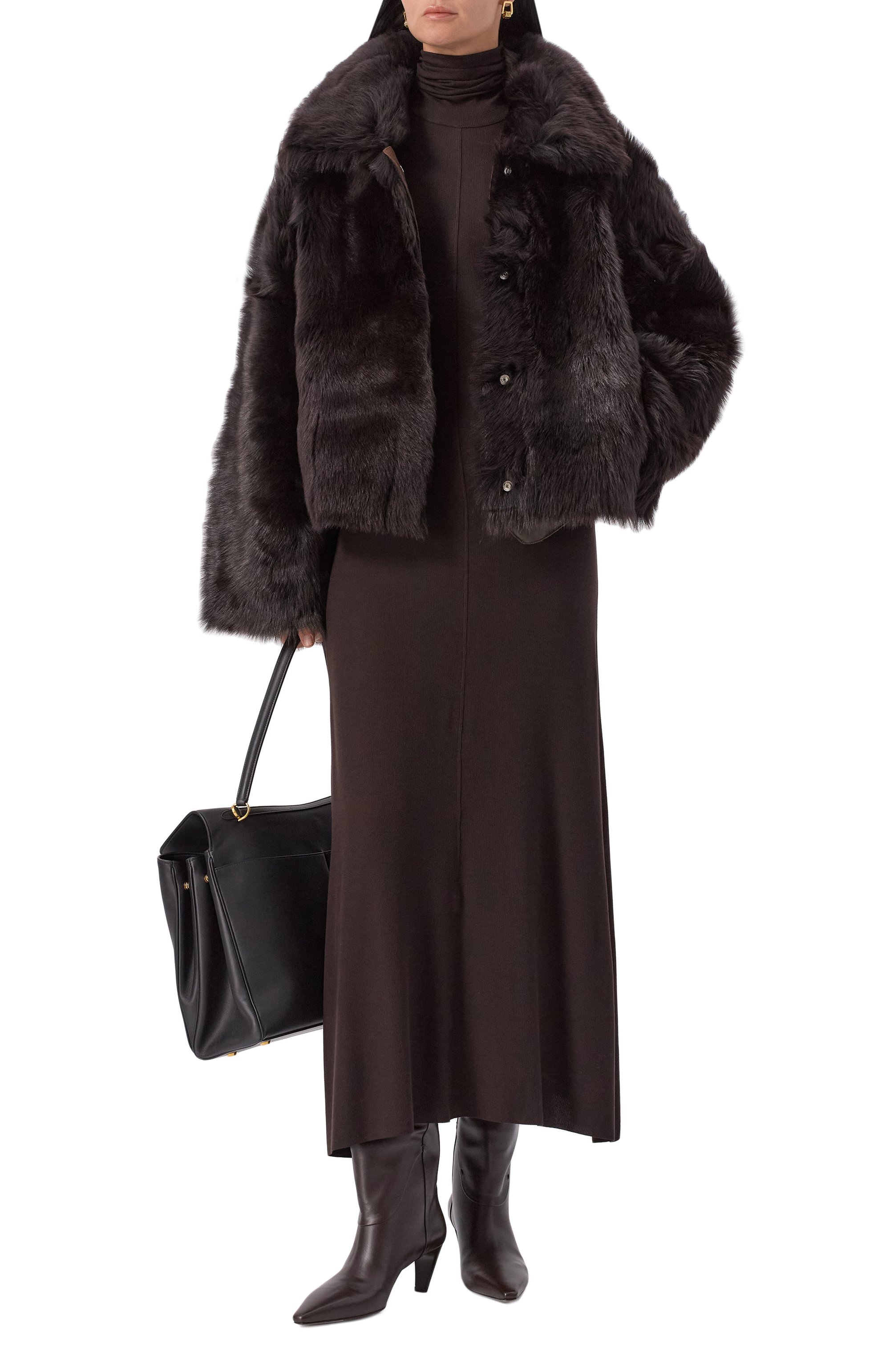 Шуба из овчины ANDREA YA'AQOV, арт. 25WSHE68B/SHEARLING, фото 2