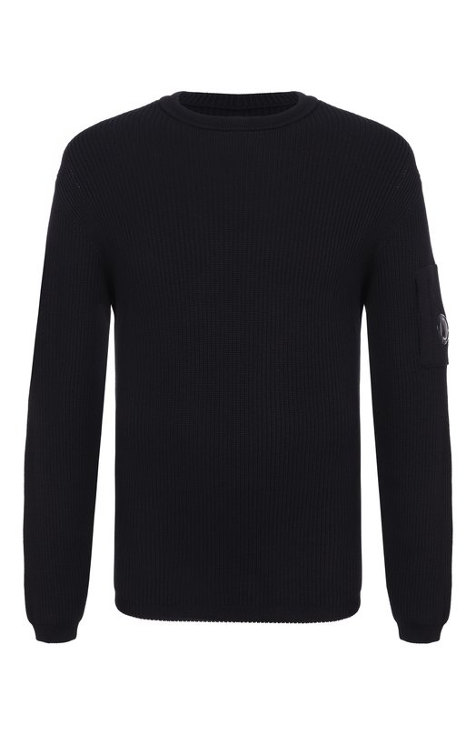 Хлопковый свитер C.P. Company 20CMKN095A/110560A Чёрный 20CMKN095A/110560A