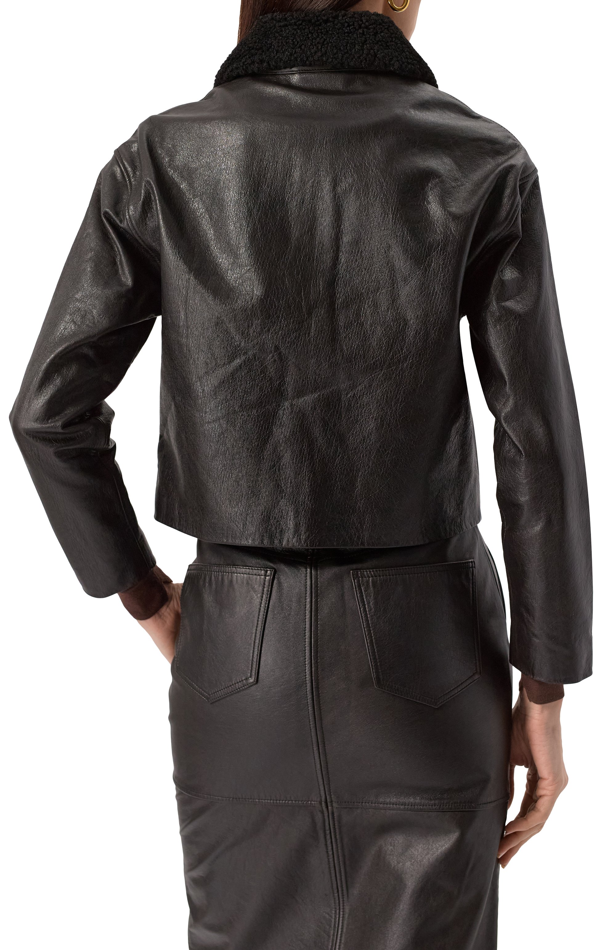 Кожаная куртка SELF-PORTRAIT, арт. RS25-085J-B, фото 4