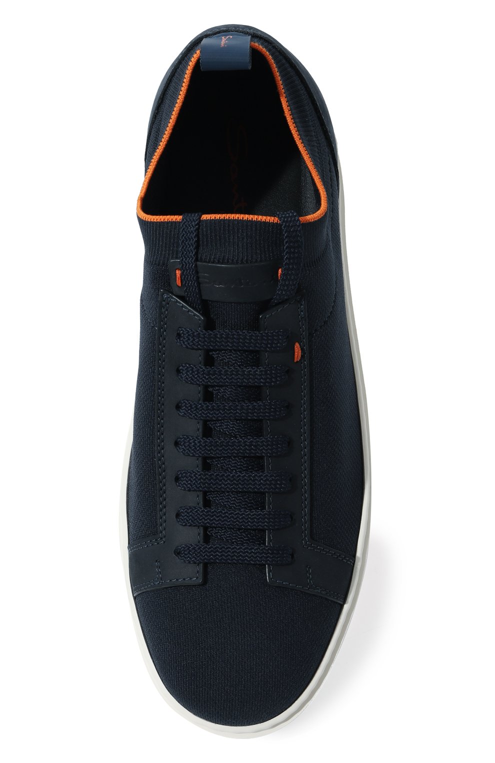 Текстильные кеды cleanic SANTONI темно-синего цвета по цене 59950 руб., арт. MBCC21540BARNSB3N01, фото 6 Текстильные кеды cleanic SANTONI, арт. MBCC21540BARNSB3N01, фото 6