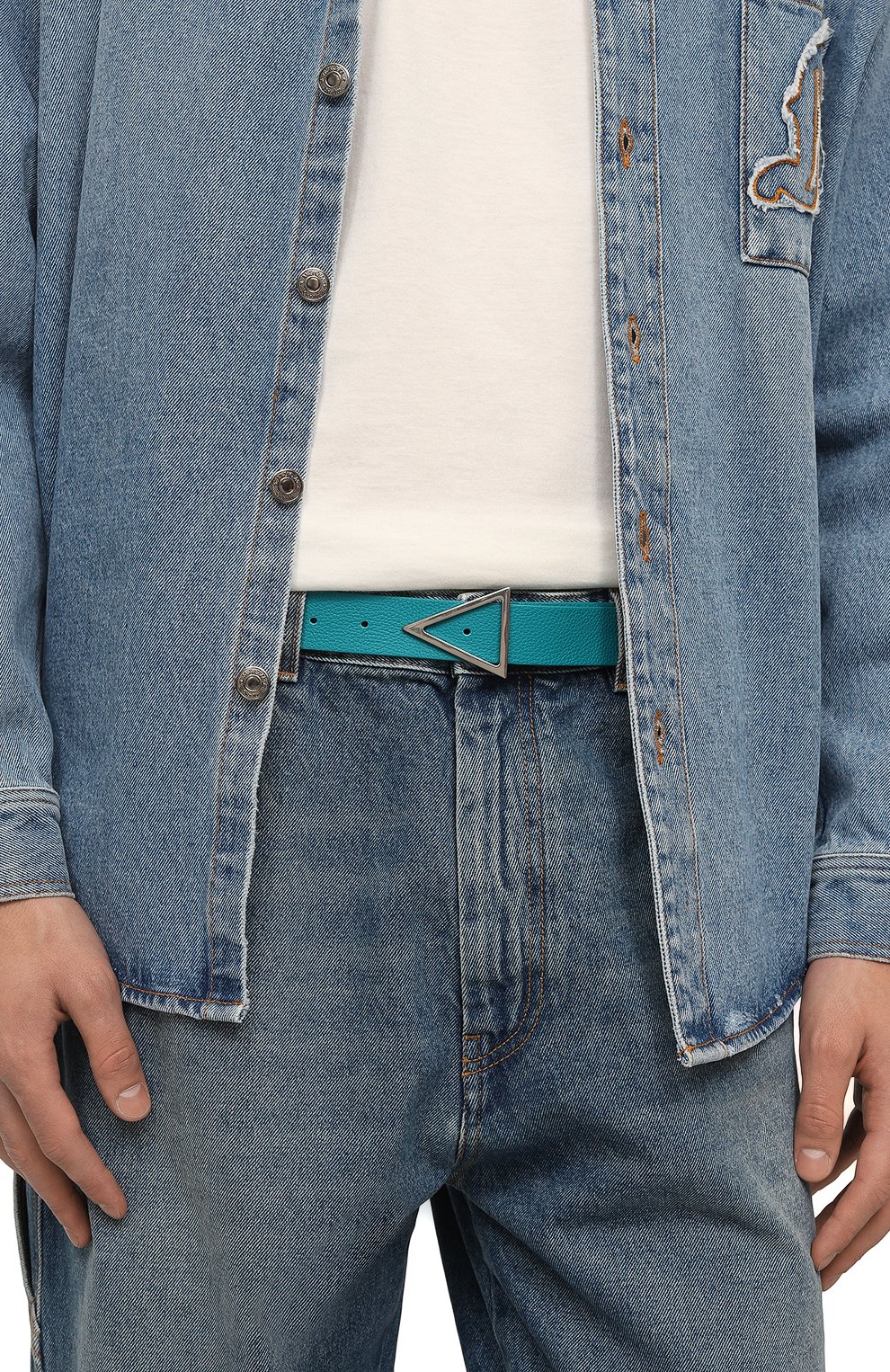 Кожаный ремень BOTTEGA VENETA, арт. 657154/VCP51, фото 2