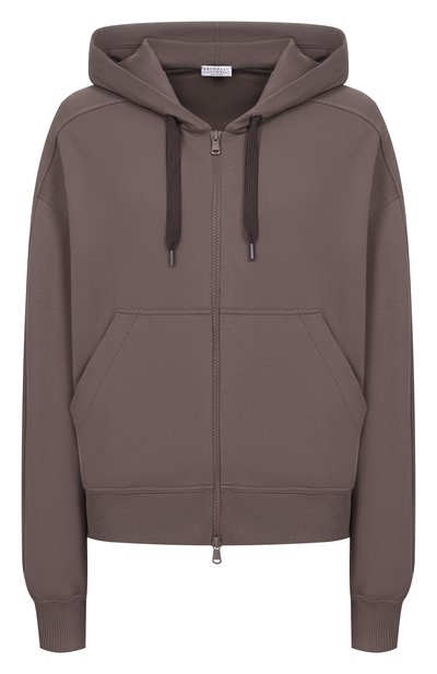Женский хлопковая толстовка BRUNELLO CUCINELLI, арт. MH827HZ506